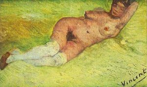 Nude Woman On A Bed