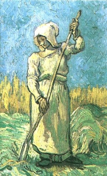 Peasant Woman With A Rake (after Millet)