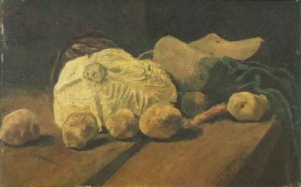 Still Life With Cabbage And Clogs