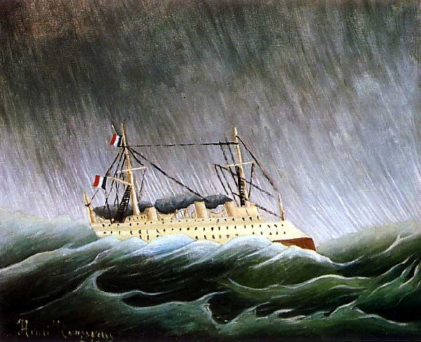 The Boat In The Storm