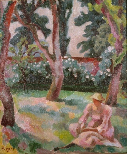 Orchard Woman Seated In A Garden