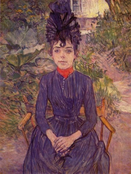 Portrait Of Justine Dieuhl In The Garden