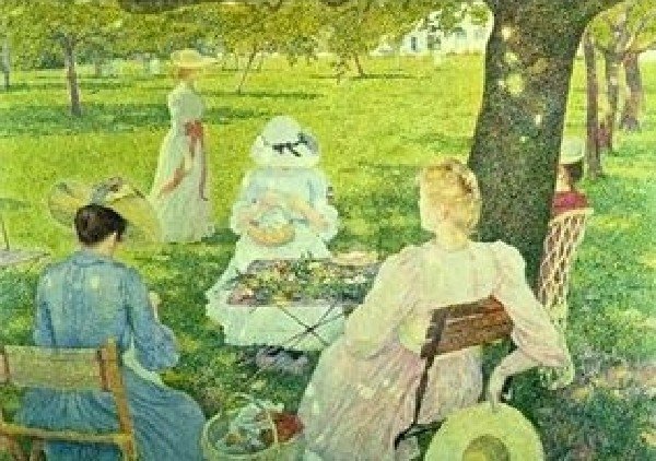 Family In The Orchard