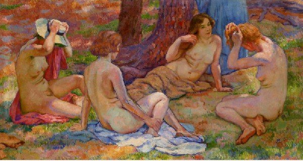 Four Bathers