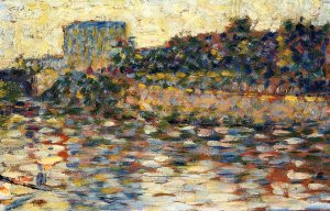 Courbevoie  Landscape With Turret