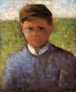 Young Peasant In Blue