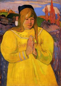 Breton Woman In Prayer