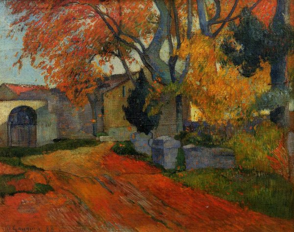 Lane At Alchamps  Arles