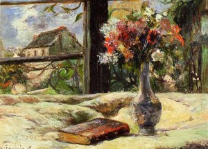 Vase Of Flowers And Window