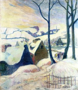 Village In The Snow