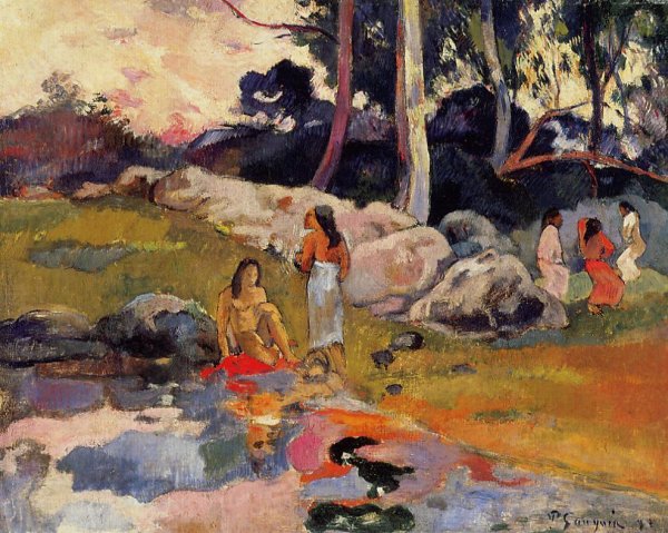 Woman On The Banks Of The River