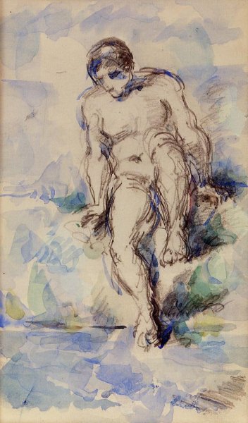 Bather Entering The Water