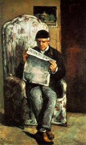 Louis Auguste Cezanne  Father Of The Artist  Reading  L Evenement