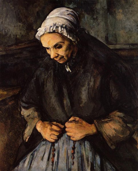 Old Woman With A Rosary