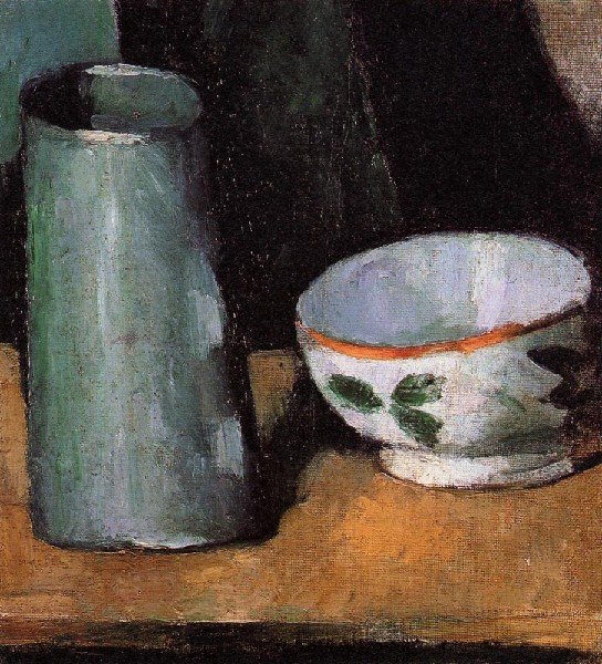 Still Life  Bowl And Milk Jug