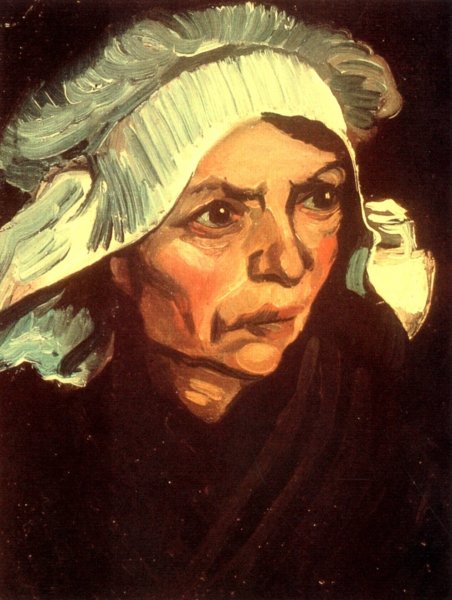 Head Of A Peasant Woman With White Cap VIII