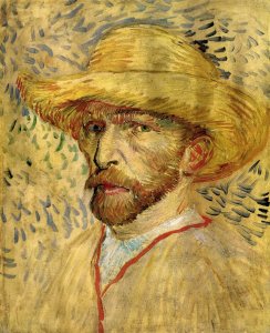 Self Portrait With Straw Hat III