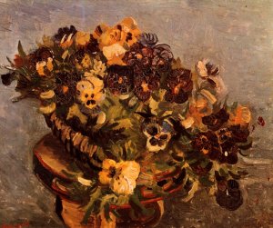 Tambourine With Pansies