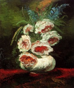 Vase With Peonies