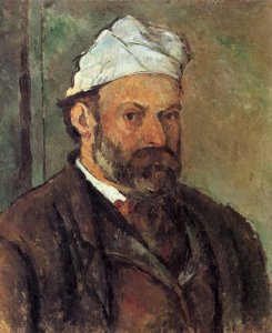 Self Portrait In A White Cap