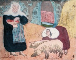 Women with Pigs, 1889