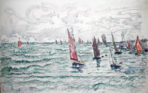 Audierne, Return of the Fishing Boats, 1930