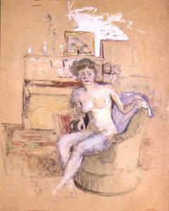 Seated Female Nude, 1940