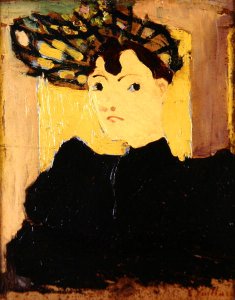 Woman in a Green Hat, c.1890