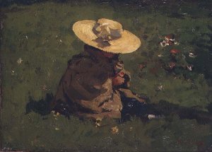 Girl in the grass, c.1895