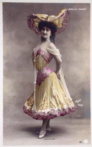 Post Card of Marville (a dancer at the Moulin Rouge)