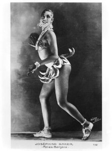 Josephine Baker (1906-75) at the Folies Bergere