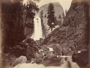 Privy at Vernal Face, Yosemite, USA, 1861-75