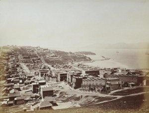 The Golden Gate from Telegraph Hill, San Francisco, 1868