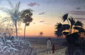 Sunset over Palm Trees, 1897