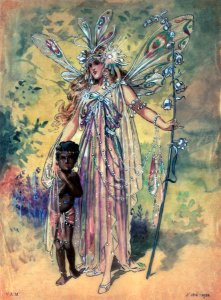 Titania, costume design for "A Midsummer Night's Dream", produced by R. Courtneidge at the Princes Theatre, Manchester