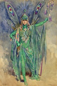 Oberon, costume design for "A Midsummer Night's Dream", produced by R Courtneidge at the Princes Theatre, Manchester