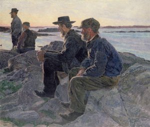 On the Rocks at Fiskebackskil, 1905-6