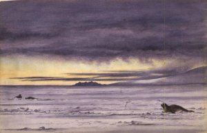 Looking North up McMurdo Strait, Midday, 26th July 1902