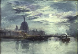 View of the Thames with St. Pauls in the Distance