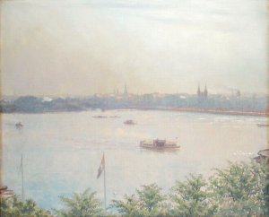 View of the Inner Alster Lake, 1894