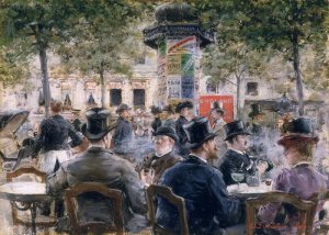 Cafe Scene in Paris, 1884