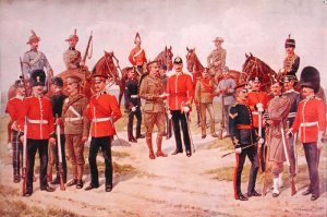 Types of the Territorial Army, from The Graphic, 1910