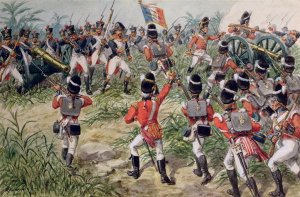 The Charge of the 7th Foot Royal Fusiliers, Martinique, 1st February, 1809