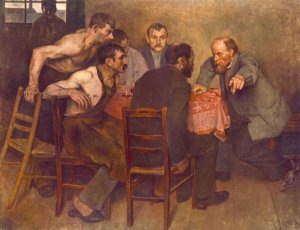 Agitating in the Factory Cantine 1897