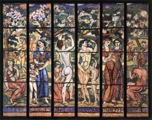 Stained Glass Window Design for the Schiffer Villa 1912