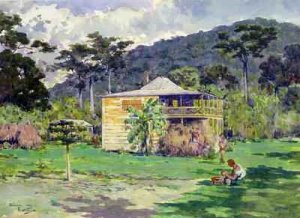 Vailima 1892 home of Robert Louis Stevenson on Samoa