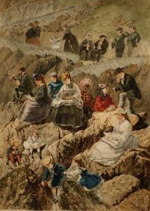 Visitors at Ilfracombe North Devon 1872