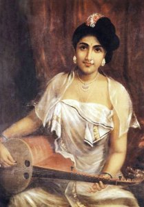 Lady Playing the Veena