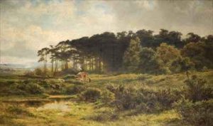 Landscape with Gypsy Caravan