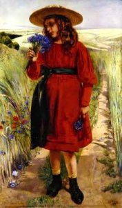 Spring or Young Girl with Cornflowers